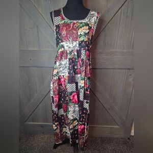 Vintage Storybook Heirloom Patchwork Dress sz Small